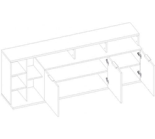 Тумба под телевизор Компакт 3D7N L левая Тумба под телевизор Компакт 3D7N L левая