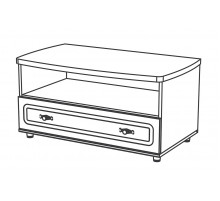 Тумба под телевизор в гостиную Романтика ВК-09-06 Тумба под телевизор в гостиную Романтика ВК-09-06