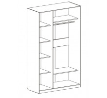 Трехдверный шкаф для одежды Николь