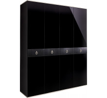 Четырехстворчатый шкаф для одежды Rimini Solo РМШ2/4 (s) (черный) Четырехстворчатый шкаф для одежды Rimini Solo РМШ2/4 (s) (черный)