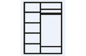 Трехстворчатый шкаф для одежды Амели АМШ2/3 (дуб)