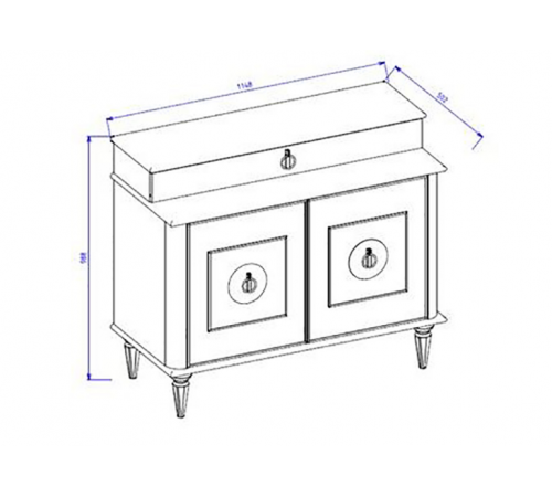 Купить Комод-туалетный столик Мистраль (Mistral)